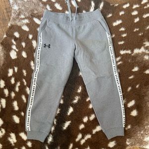 Under Armour women’s joggers gray/white size xl